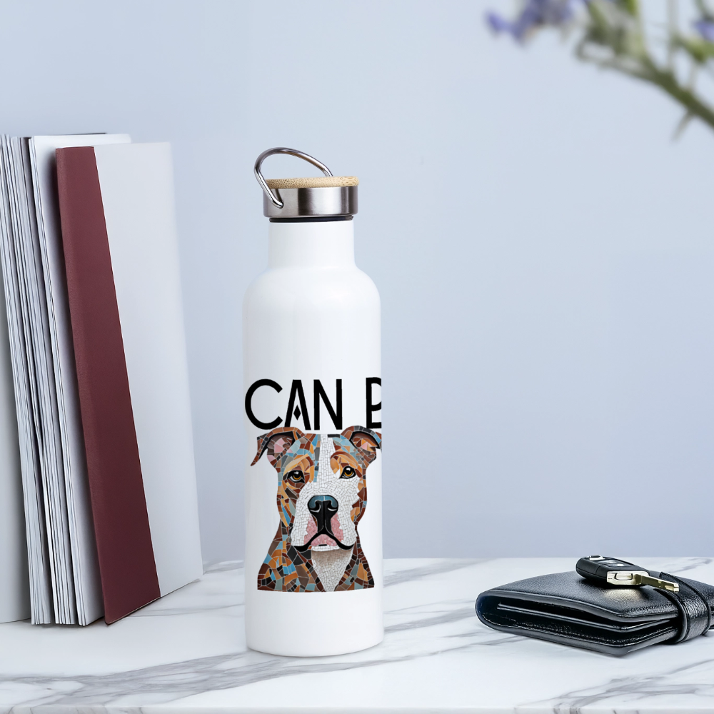 Thermosflasche „American Bully“ im abstrakten Mosaik-Design