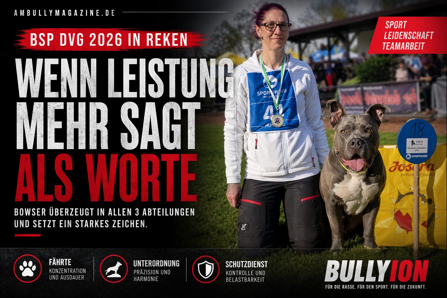 BSP DVG 2026 in Reken – Wenn Leistung eines American Bullys mehr sagt als Worte