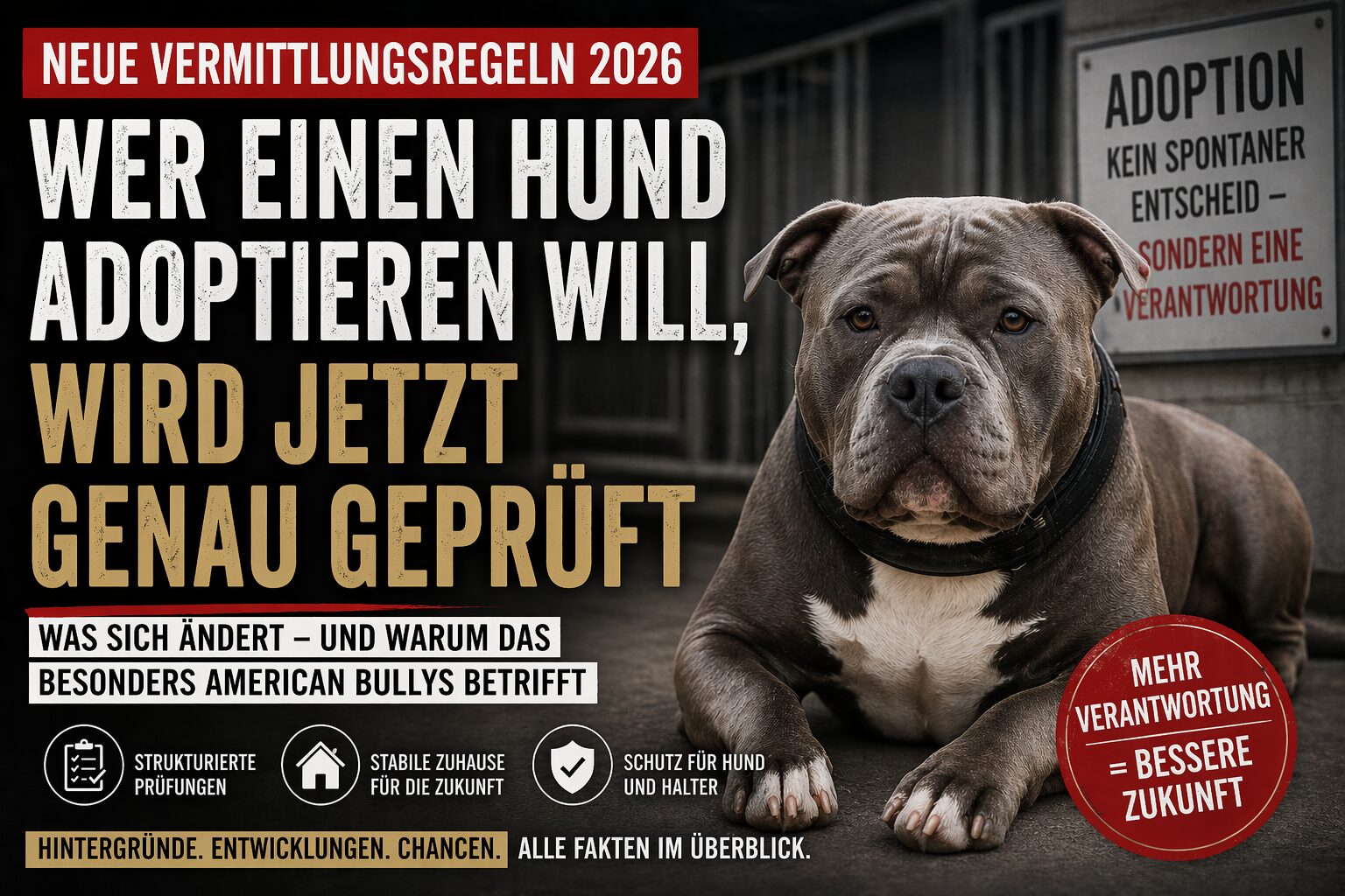 Wer einen Hund will, muss sich jetzt bewerben – American Bullys besonders betroffen