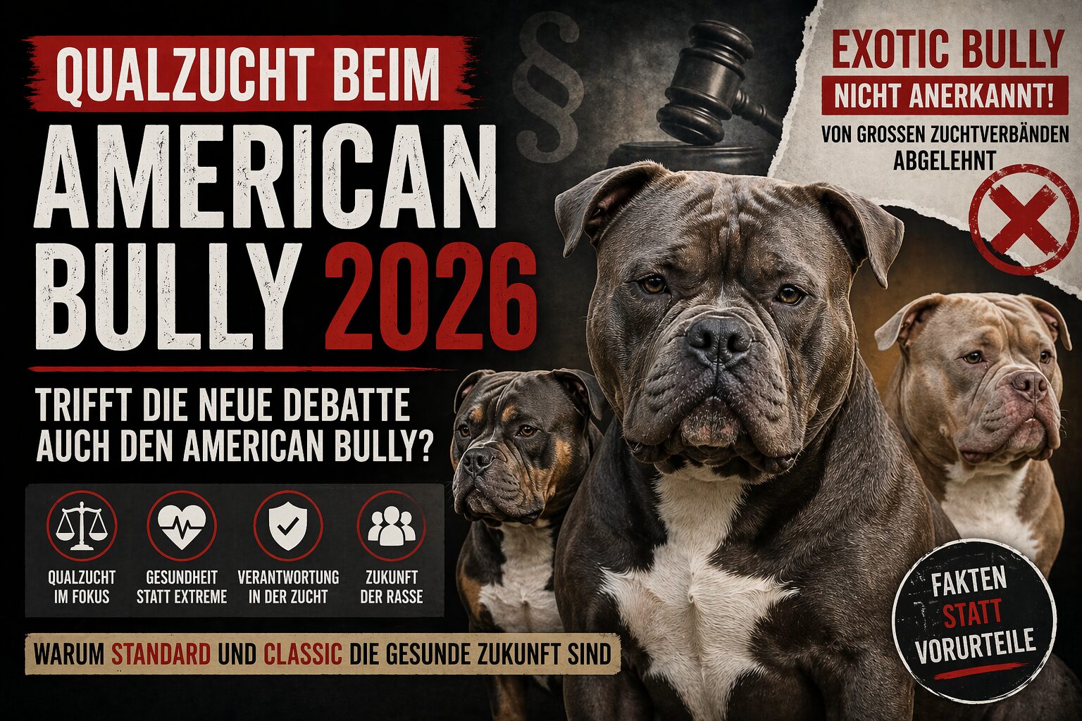 Qualzucht beim American Bully 2026