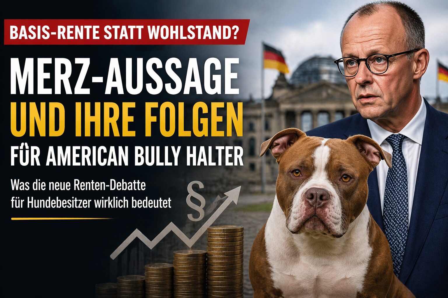 „Nur noch Basis-Rente“ – Was Friedrich Merz wirklich meint und warum American-Bully-Besitzer jetzt aufhorchen sollten