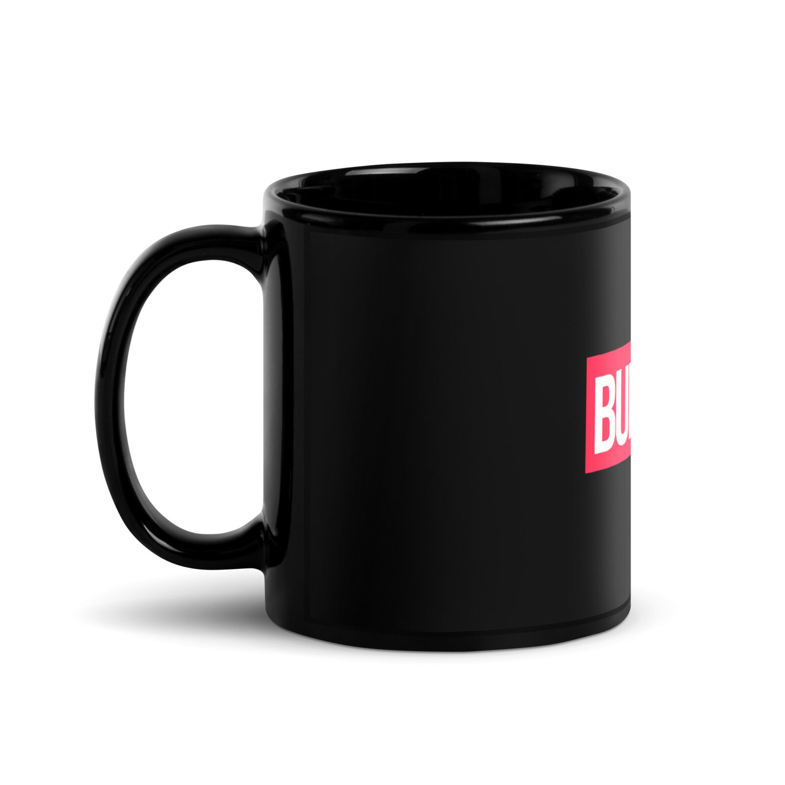 Schwarze glänzende Bullyion Tasse – Bild 2