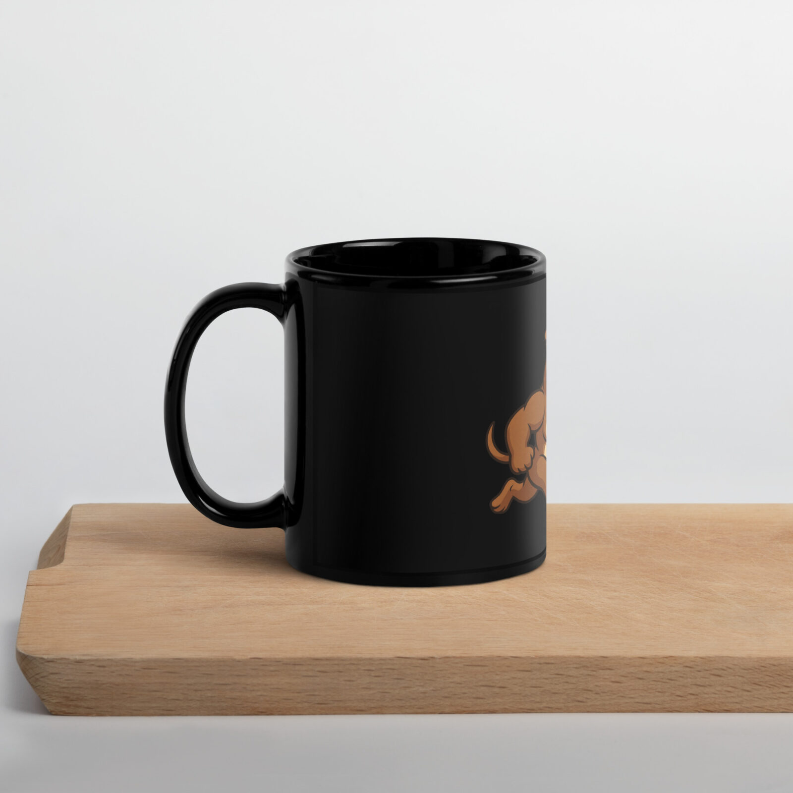 Schwarze glänzende Tasse WASSERMANN American Bully Sternzeichen – Bild 2