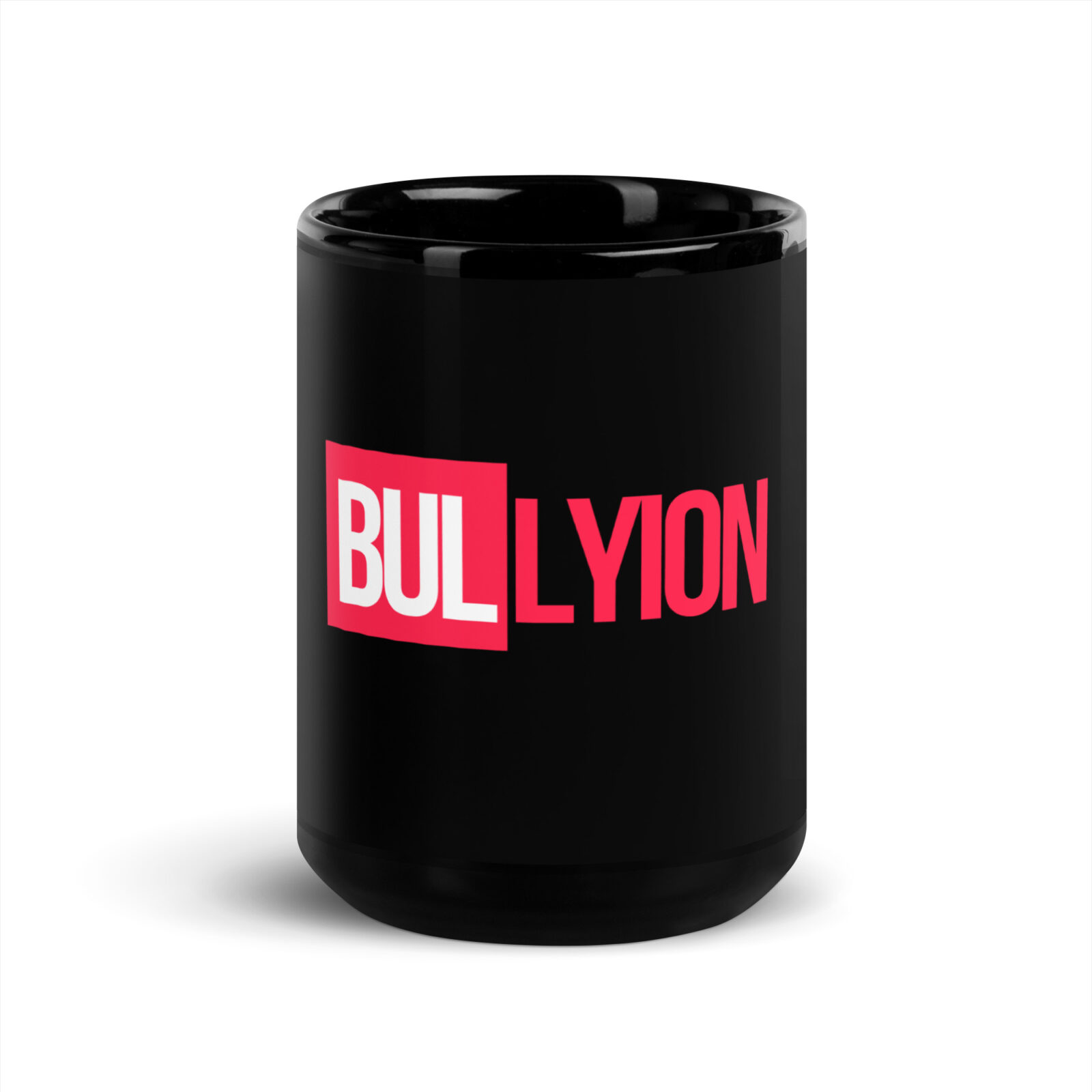 Schwarze glänzende Bullyion Tasse – Bild 6