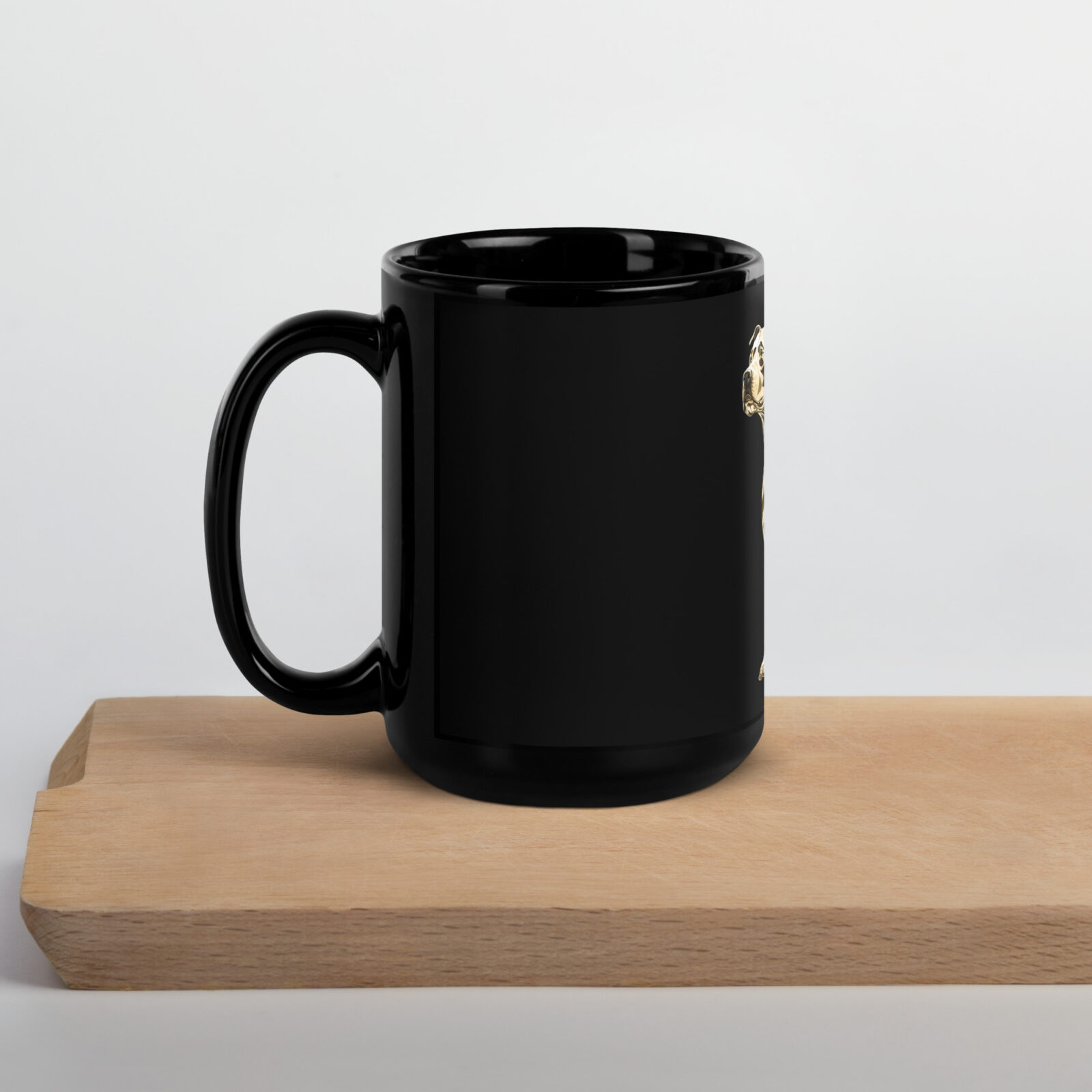 Schwarze glänzende Tasse GOLDEN American Bully – Bild 5