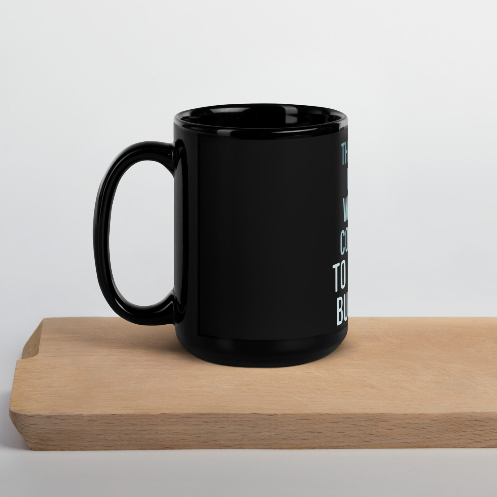 Schwarze glänzende Tasse BULLY BUTT – Bild 2