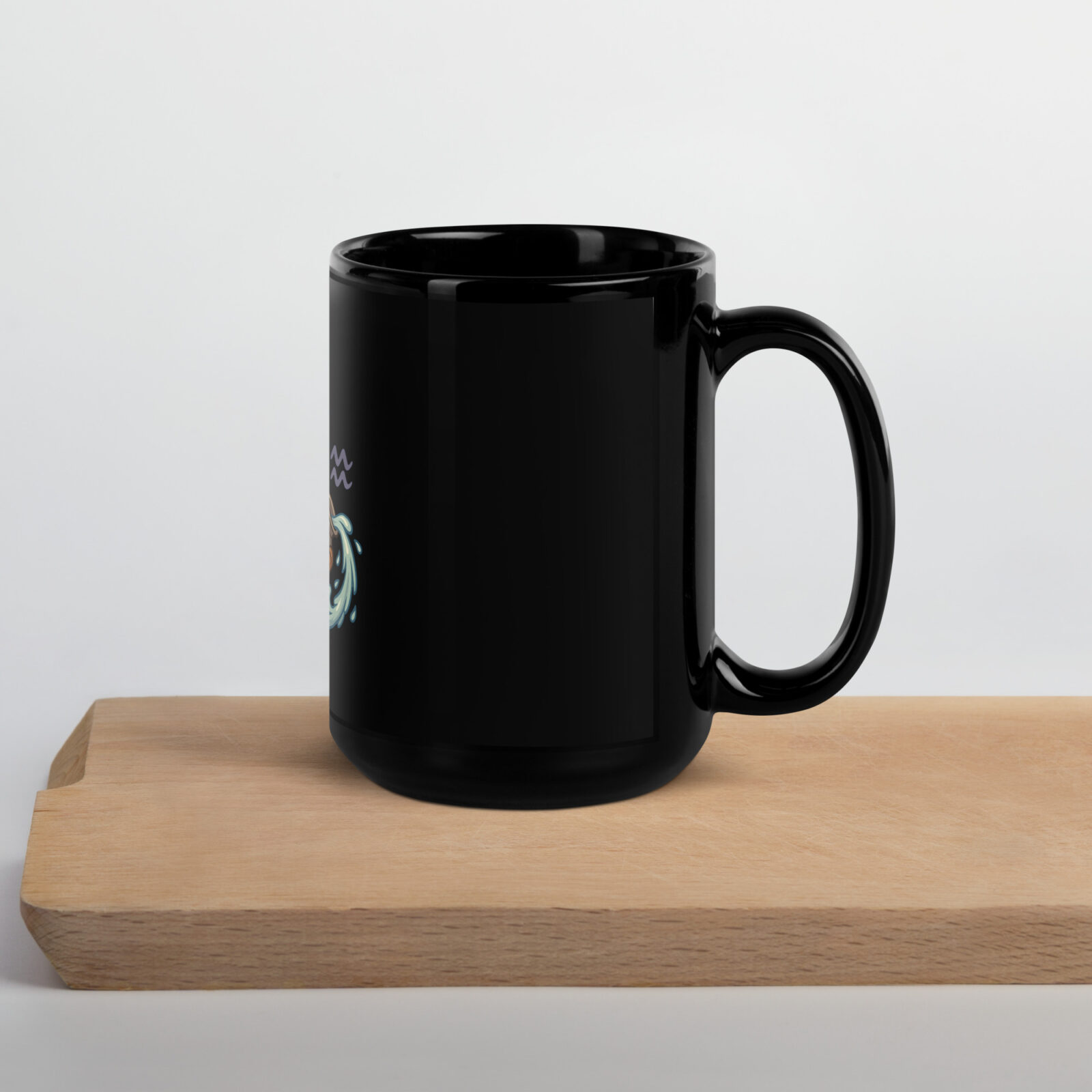 Schwarze glänzende Tasse WASSERMANN American Bully Sternzeichen – Bild 6
