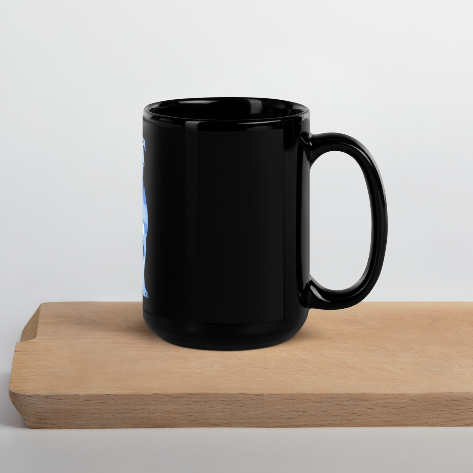 Schwarze glänzende Tasse BLUE Water American Bully – Bild 3