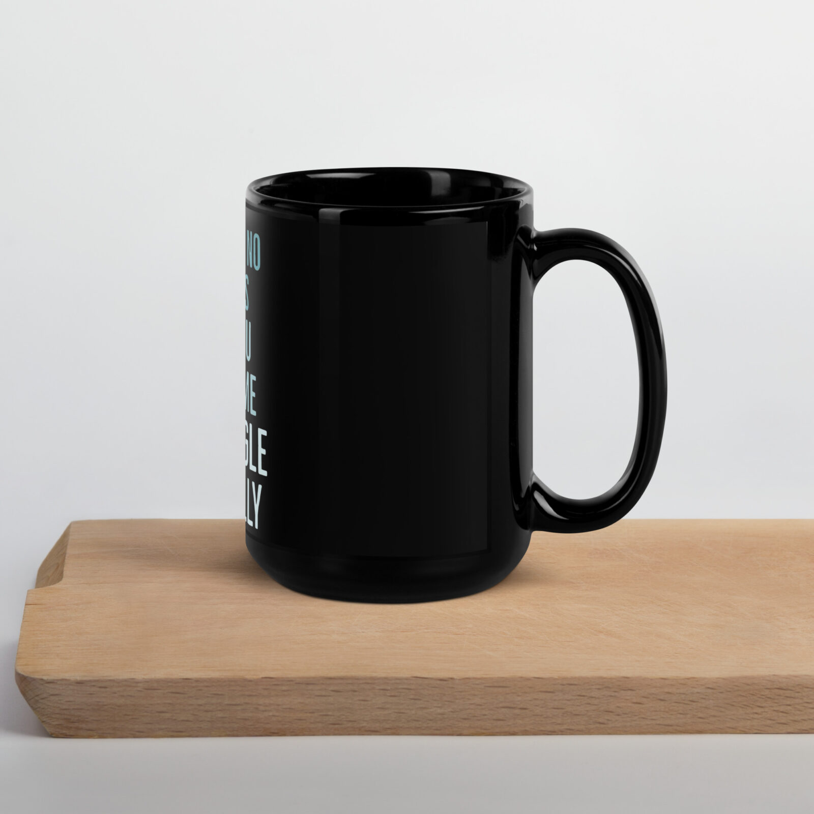 Schwarze glänzende Tasse BULLY BUTT – Bild 3