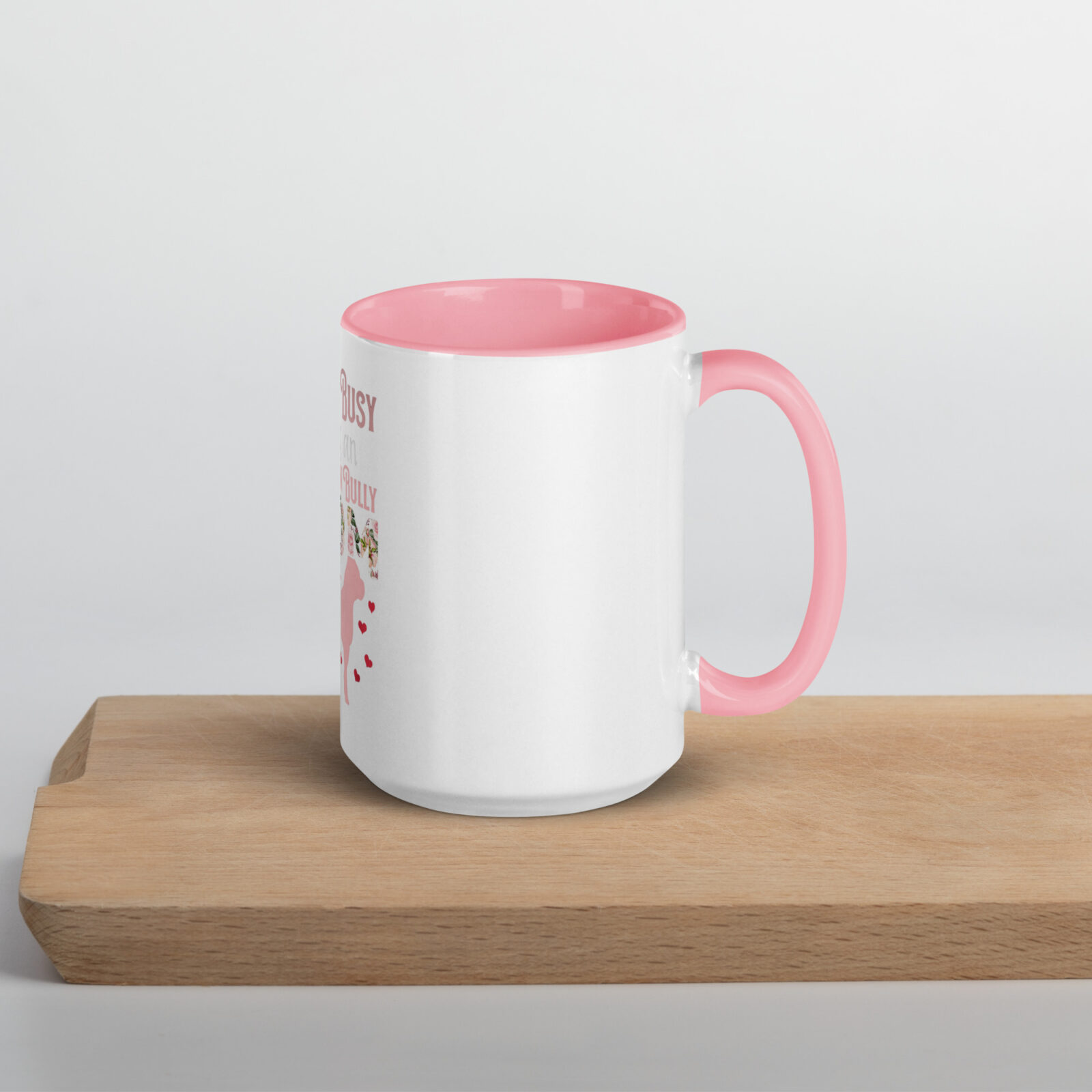Tasse mit farbiger Innenseite Rosa – Bild 3