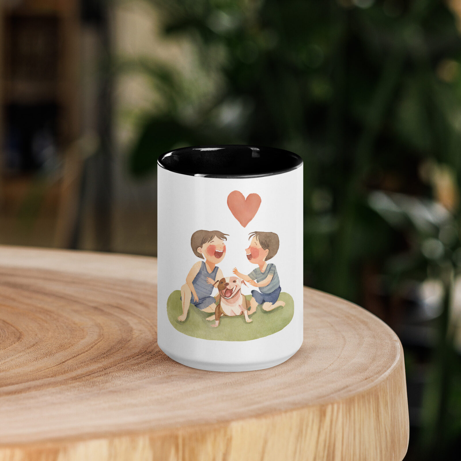 Tasse mit farbiger Innenseite
