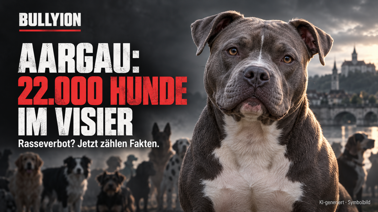 Aargau: 22.000 Hunde im Visier – Bully-Fam, jetzt zählen Fakten