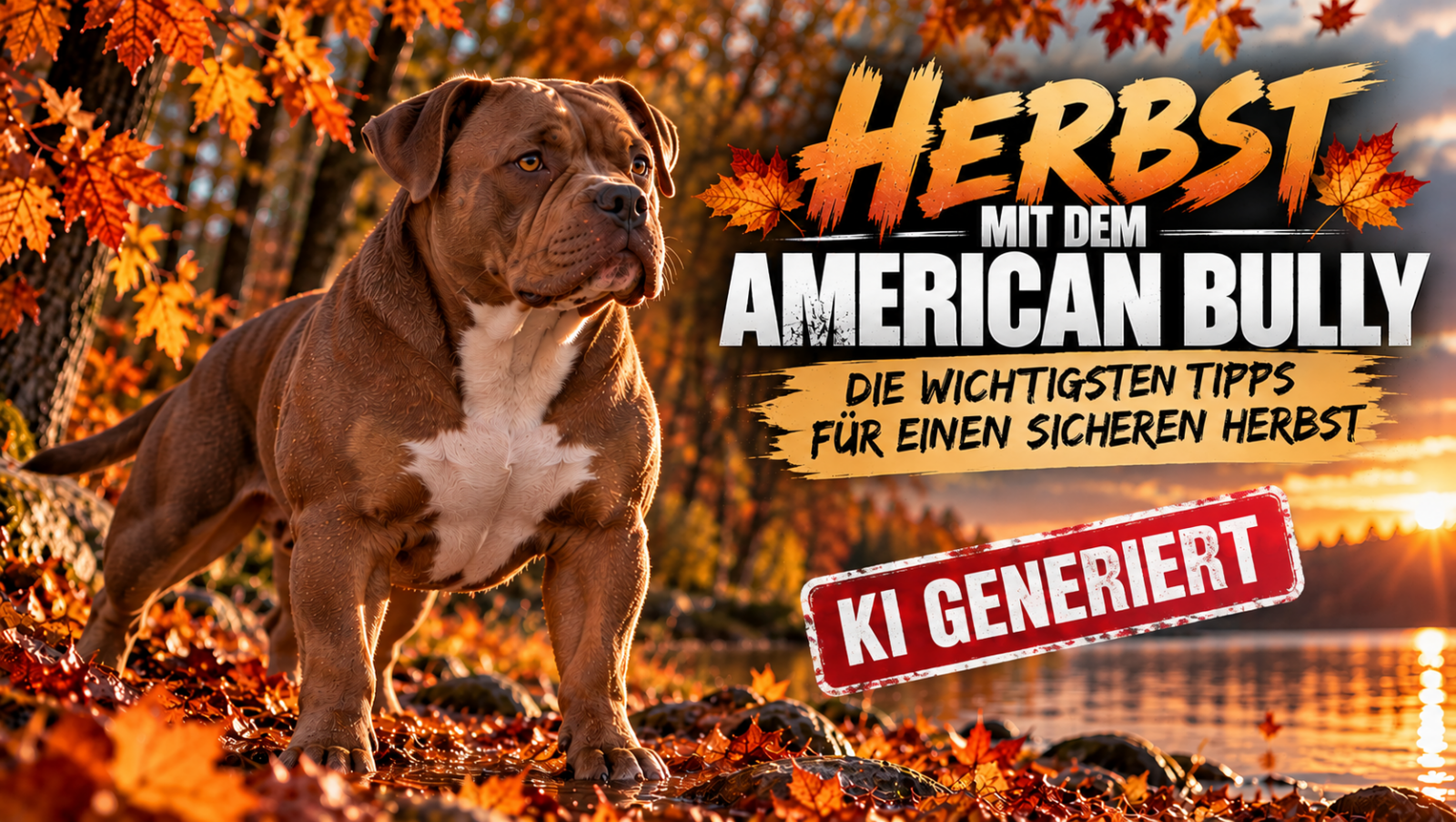 Herbst mit dem American Bully: Unterschätzte Gefahren zwischen Laub, Nässe und sinkenden Temperaturen
