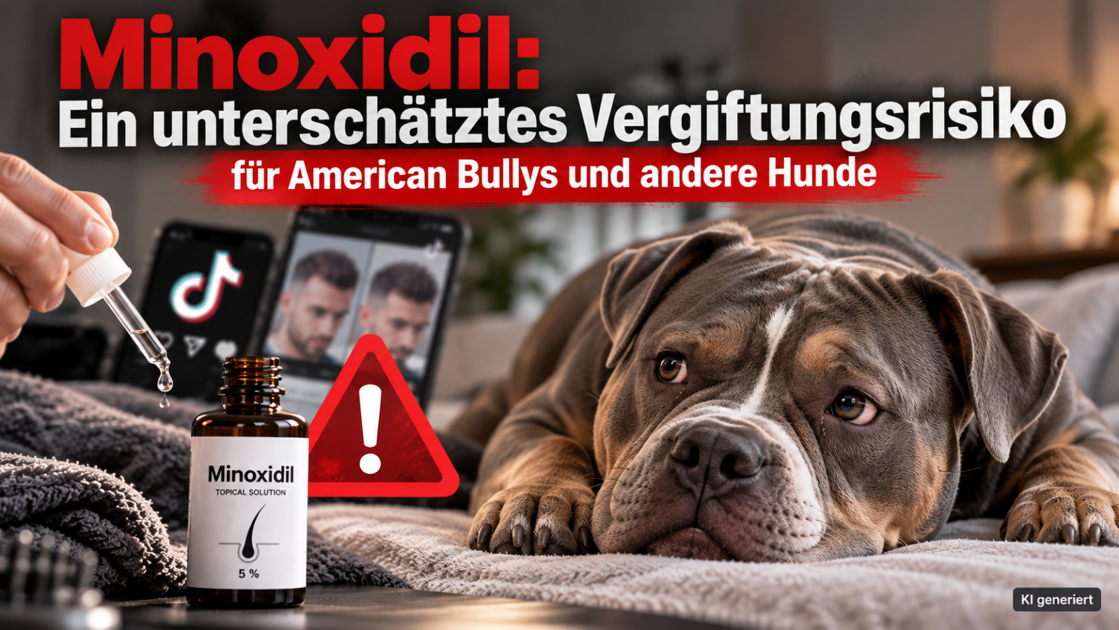 Minoxidil: Ein unterschätztes Vergiftungsrisiko für American Bullys und andere Hunde